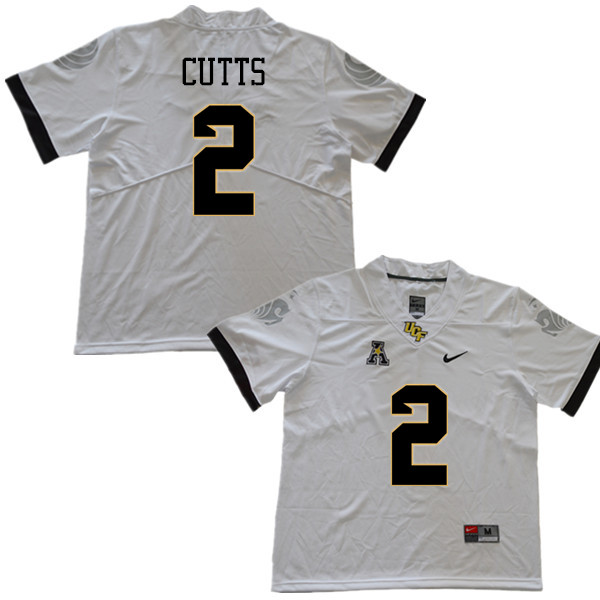 Men #2 Raymond Cutts UCF Knights College Football Jerseys Sale-White - Click Image to Close